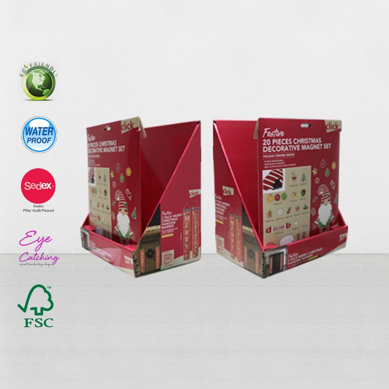 인사장을 위한 인쇄된 마분지 POS 소매 제품 전시 상자