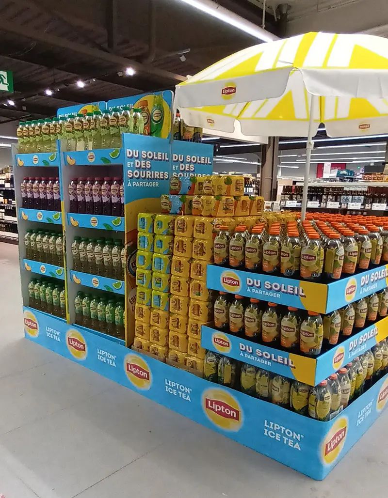 Customized display stand for beverages