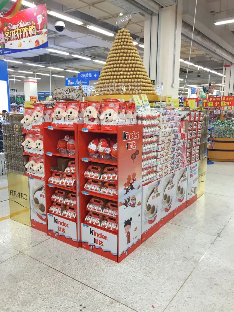 supermarket cardboard display stand