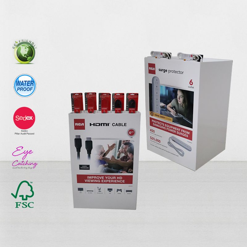 Karton-Display-Müllbehälter für den elektronischen Einzelhandelsverkauf