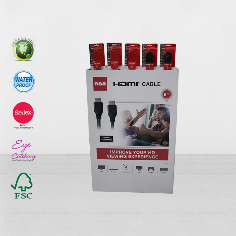 Karton vitrines szeméttárolók elektronikus kiskereskedelmi értékesítéshez