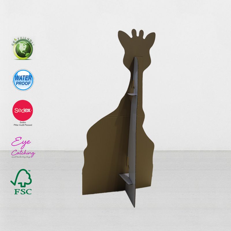 Custom Cardboard Cutout Standees Stand For Brand Advertising