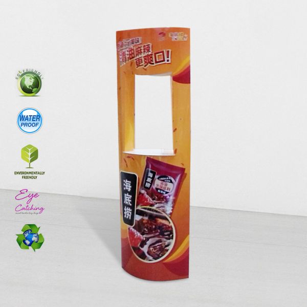 Cardboard free stand display unit paper lama standee video