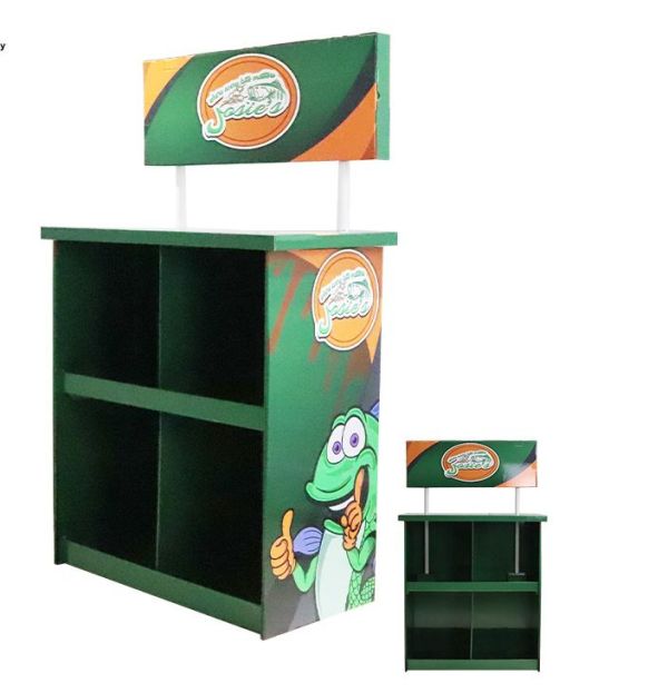 How promotion cardboard desk display works video