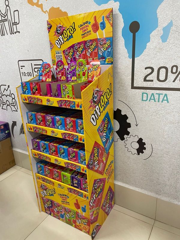 cardboard display for snacks