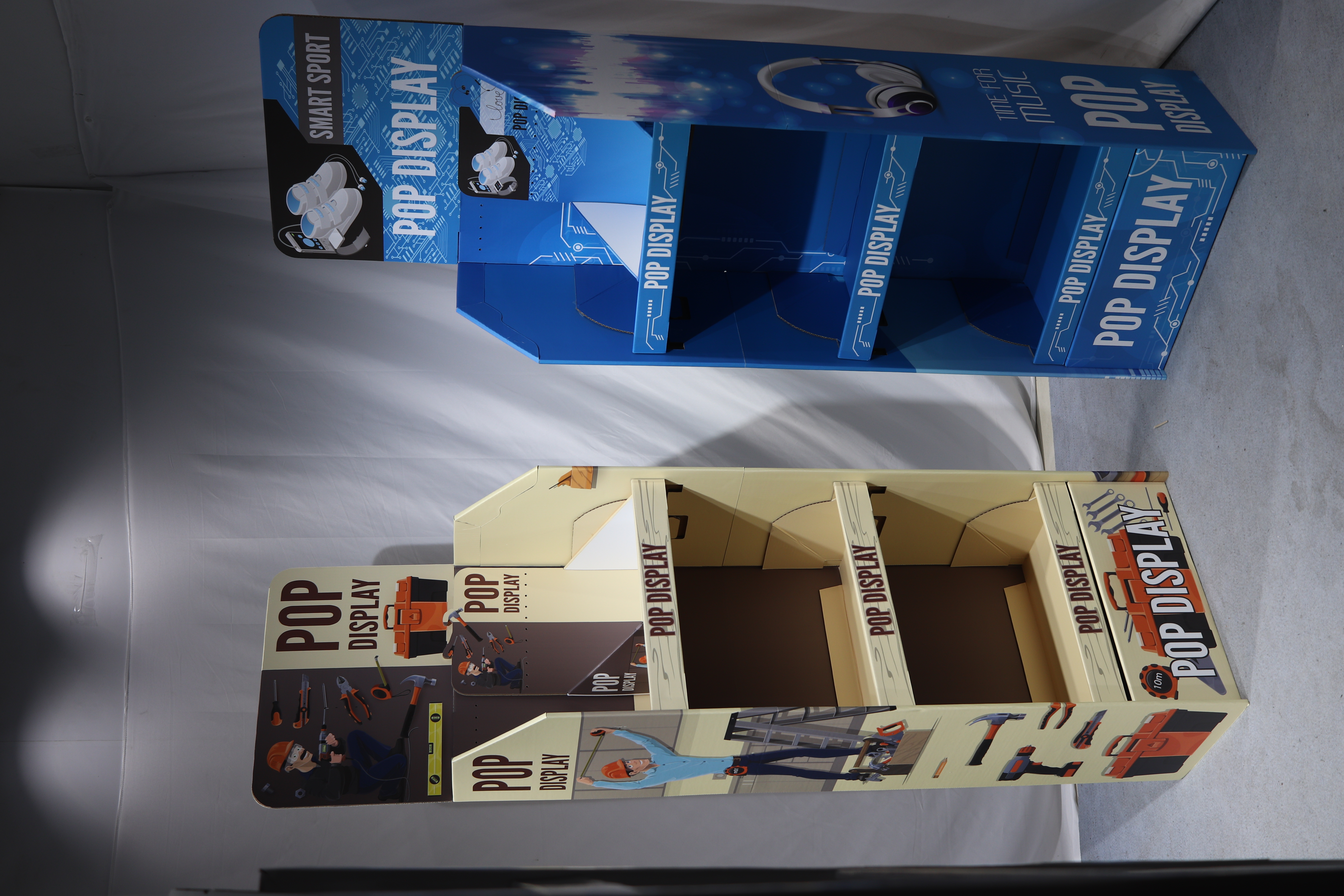cardboard floor display