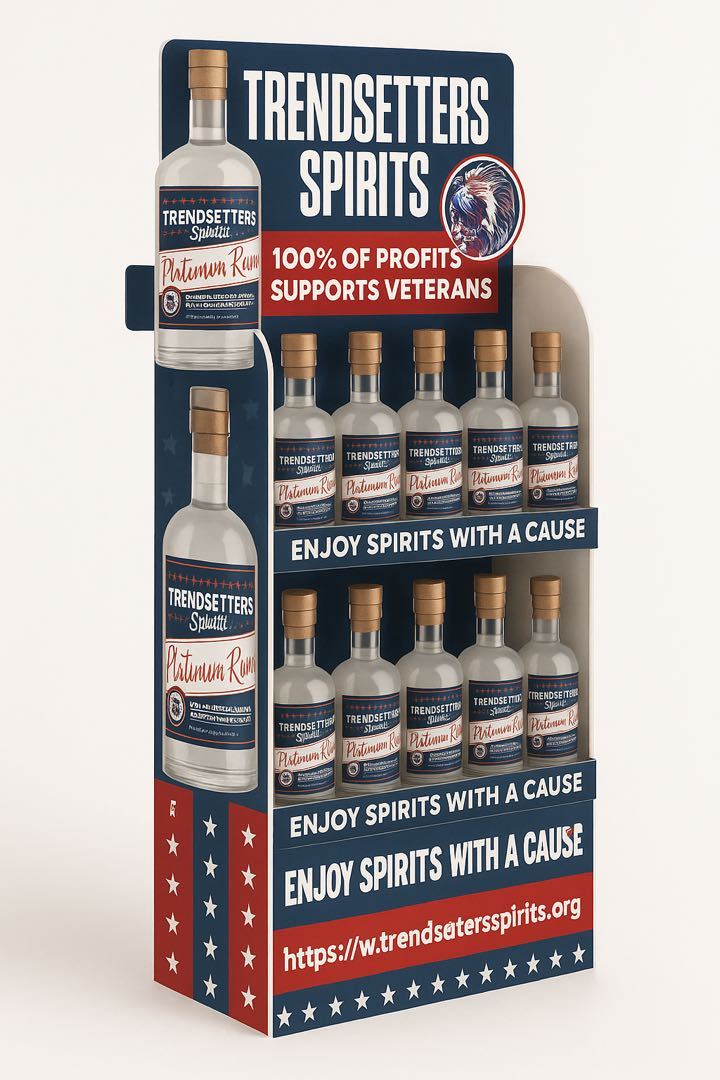 custom printed beverage display