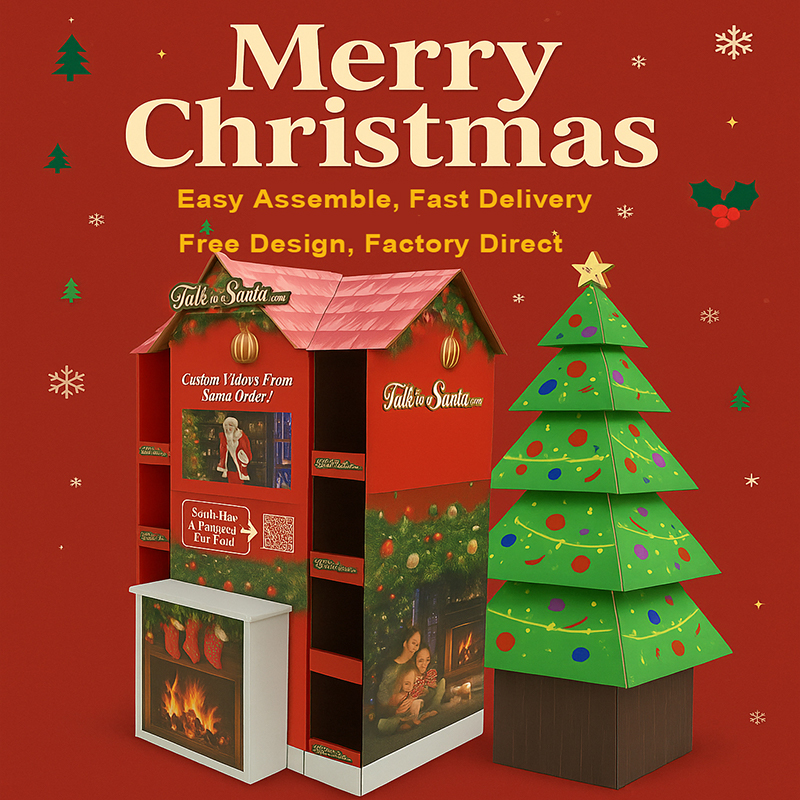 Christmas Promotions with Cardboard Display Stands
