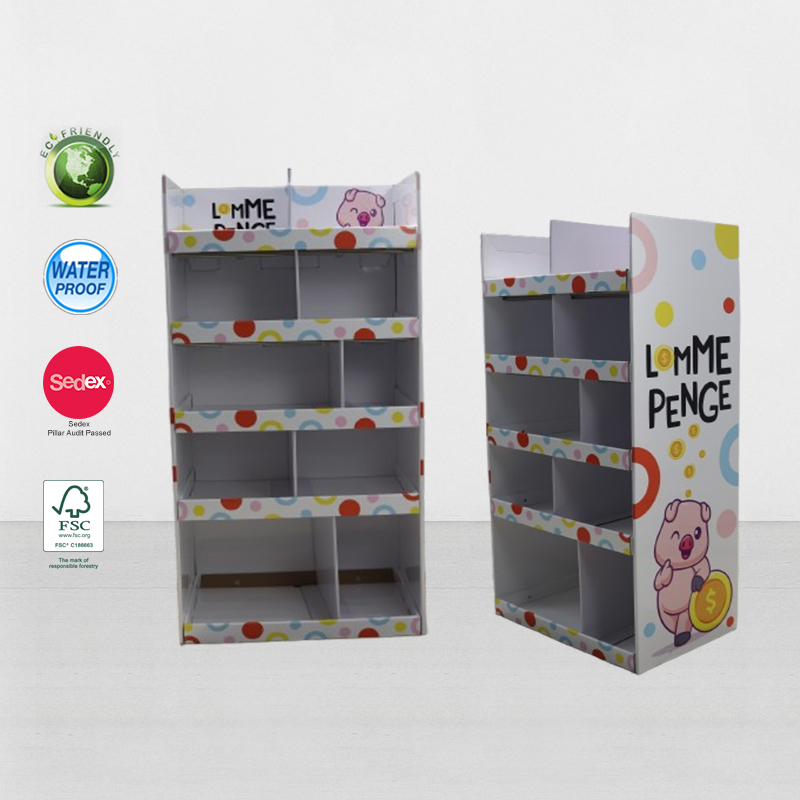 cardboard display stand for kids clothing