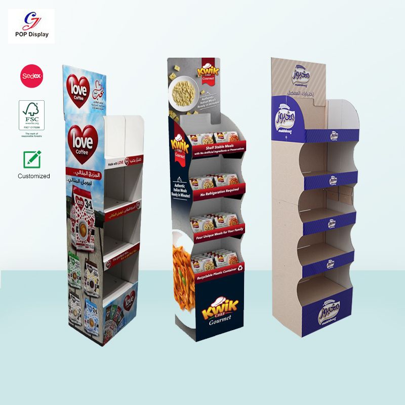cardboard food display stand