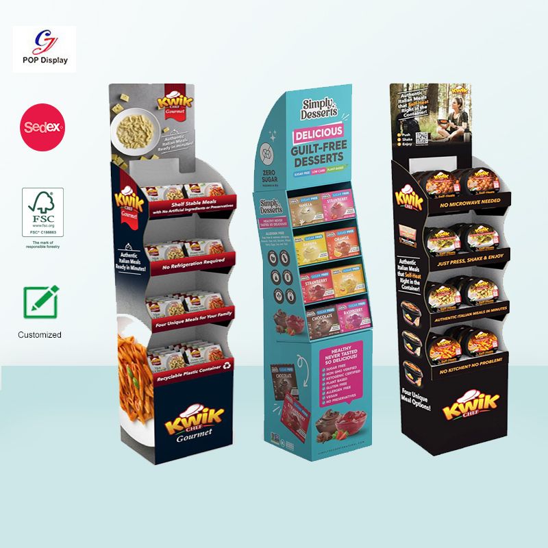 cardboard food display stand