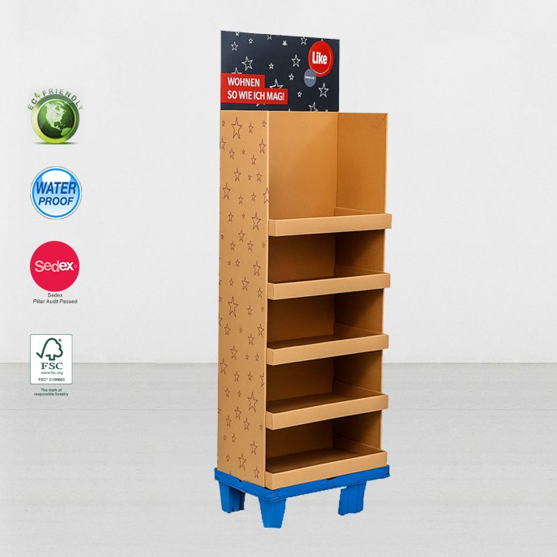 Durable Corrugated Display Stands for Retail Promotions