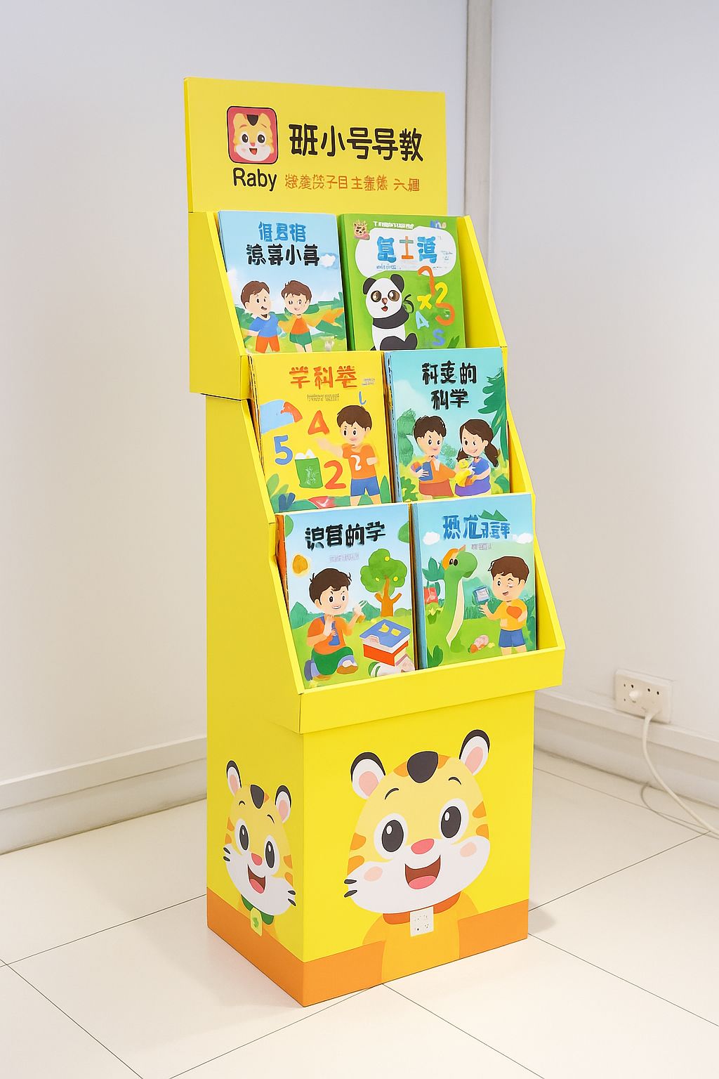 cardboard book display stand