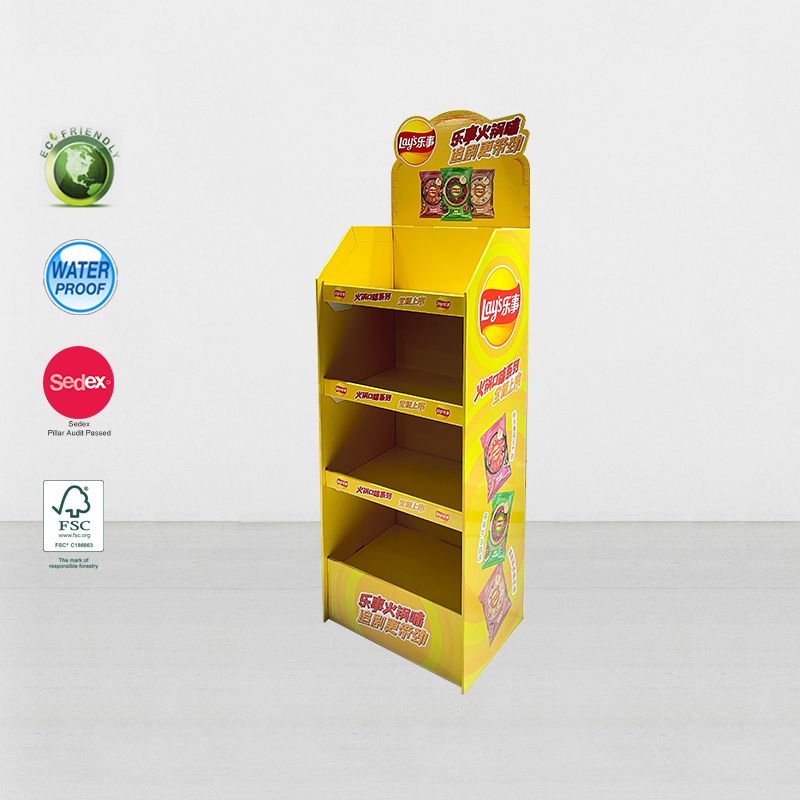 FSDU Cardboard Floor Stand Up POP Display Stand For Food