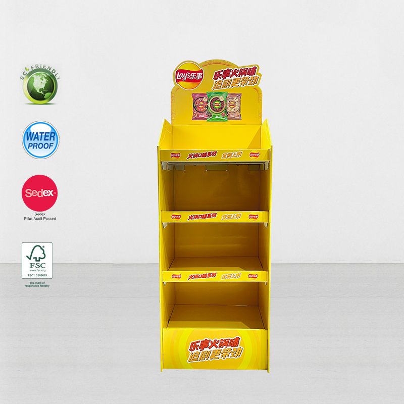 FSDU Cardboard Floor Stand Up POP Display Stand For Food