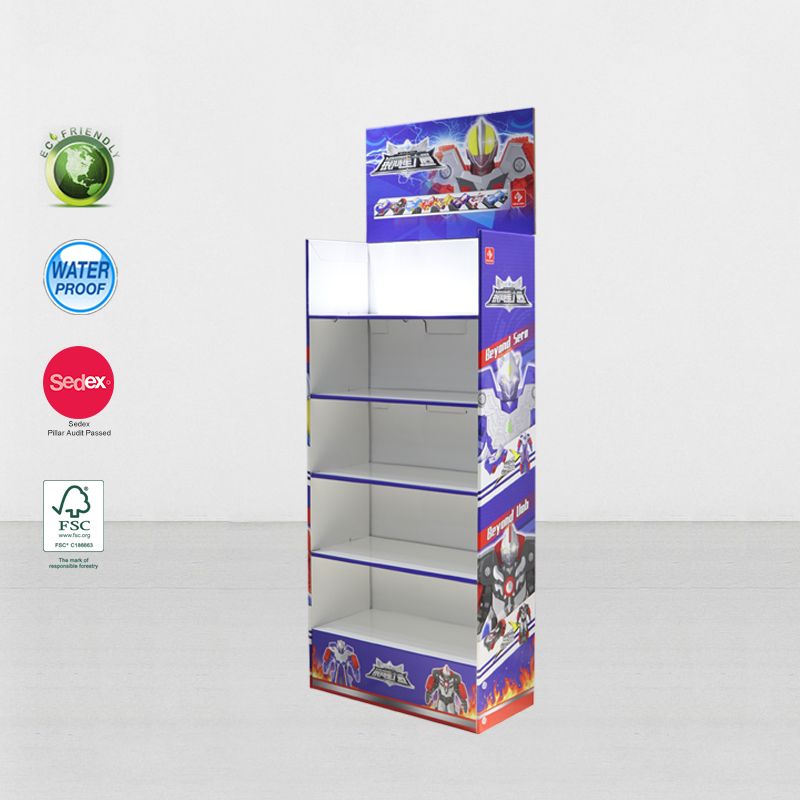 Supermarket POP UP Cardboard Store Display Stand For Toys