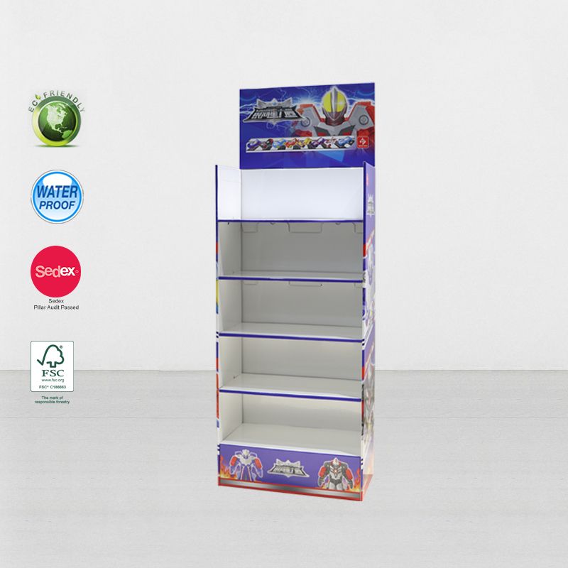 Supermarket POP UP Cardboard Store Display Stand For Toys
