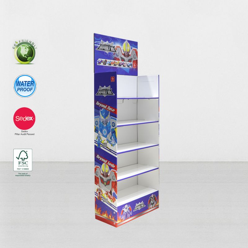 Supermarket POP UP Cardboard Store Display Stand For Toys
