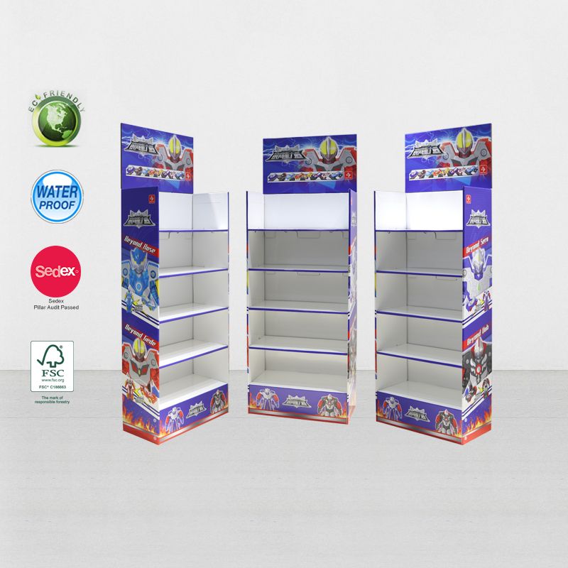 Supermarket POP UP Cardboard Store Display Stand For Toys