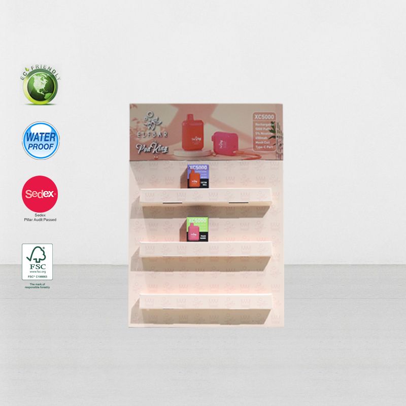 Printed Cardboard Counter Display Unit For Cosmetic