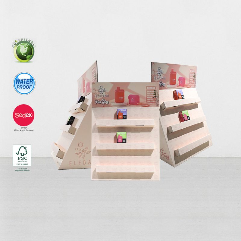 Printed Cardboard Counter Display Unit For Cosmetic