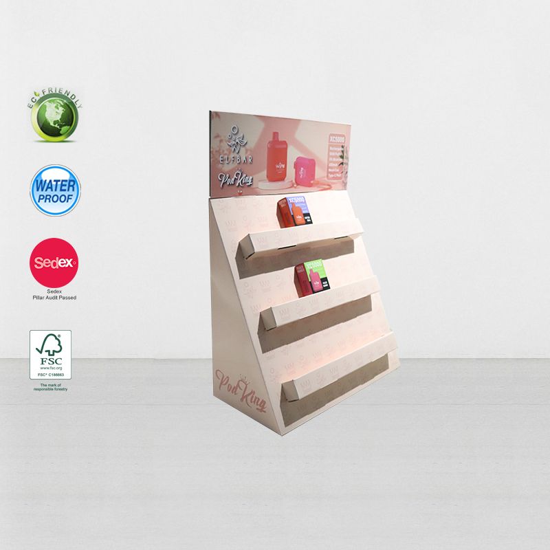Printed Cardboard Counter Display Unit For Cosmetic