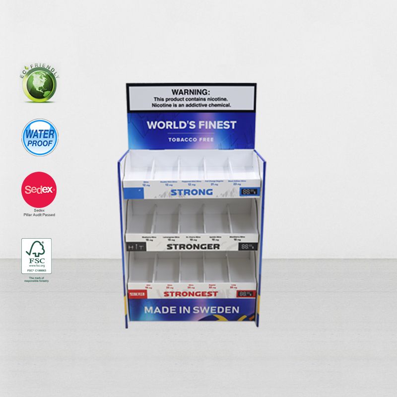 Tabletop Cardboard Table Display Stand For E-Cigarette
