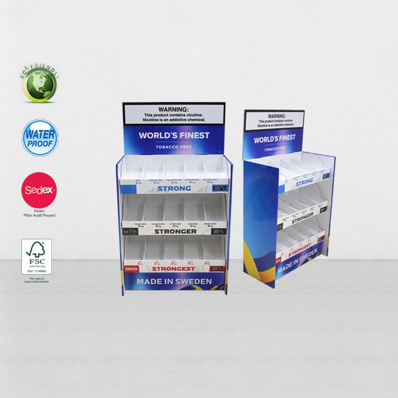 Tabletop Cardboard Table Display Stand For E-Cigarette