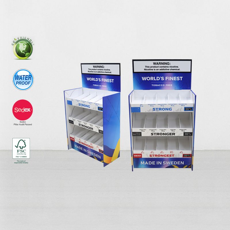Tabletop Cardboard Table Display Stand For E-Cigarette