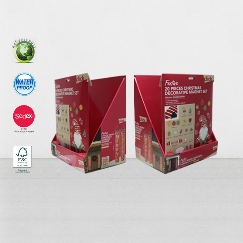 Printed Cardboard POS Retail Product Display Boxes For Greeting Card