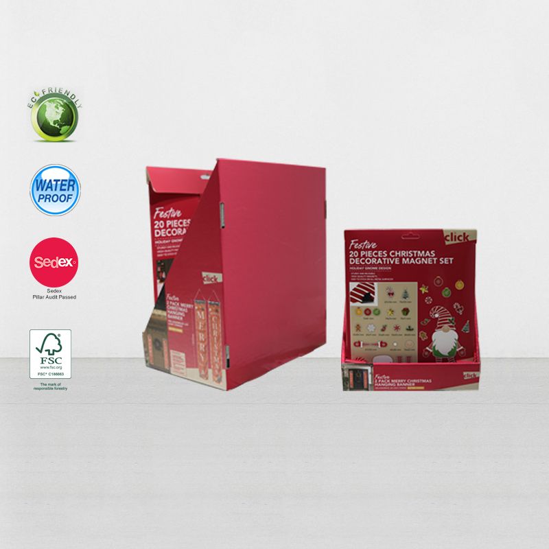 Printed Cardboard POS Retail Product Display Boxes For Greeting Card