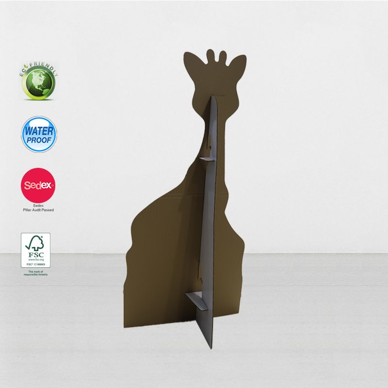 Custom Cardboard Cutout Standees Stand For Brand Advertising