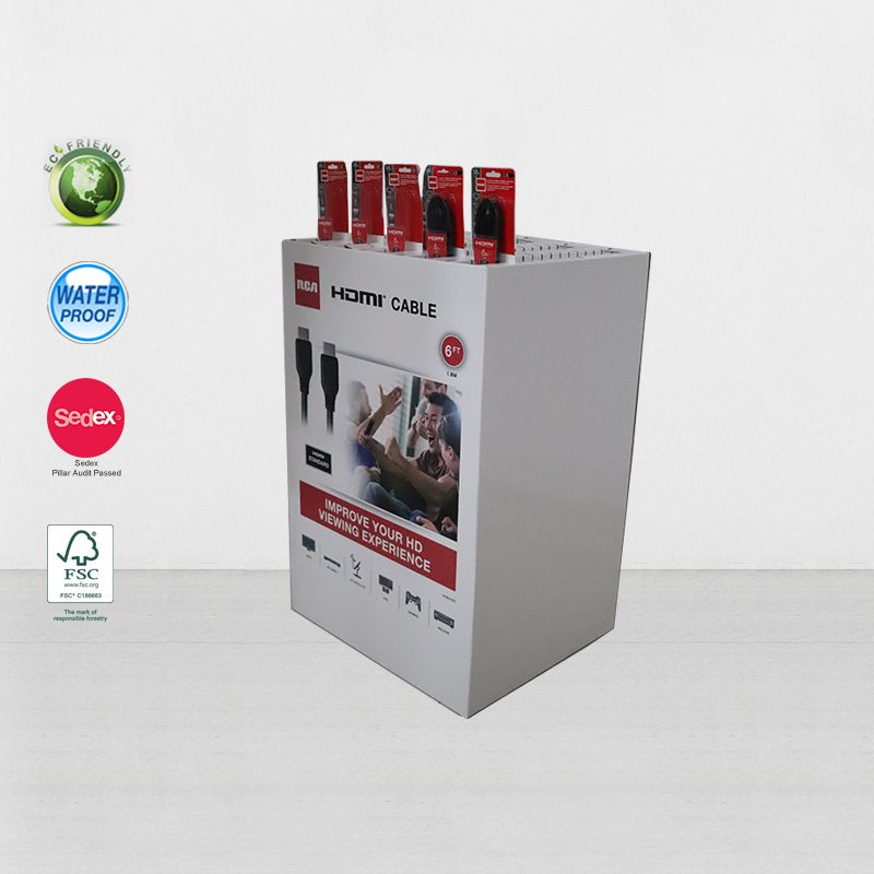 Cardboard Display Dump Bins For Electronic Retail Sale