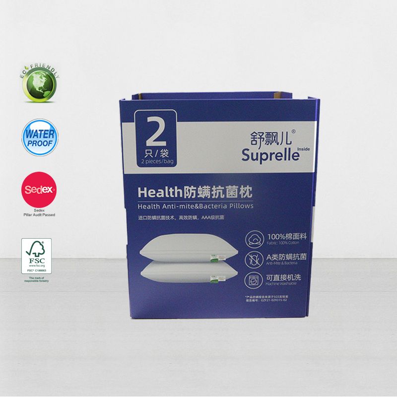 Supermarket Pallet Store Display Large Carton Dump Bin For Pillow