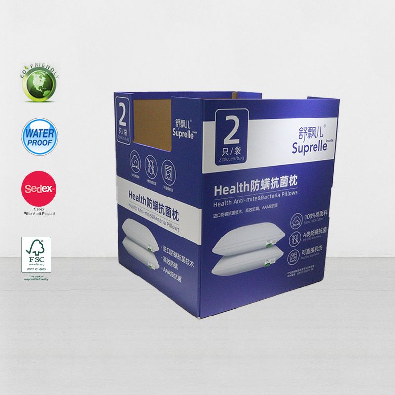 Supermarket Pallet Store Display Large Carton Dump Bin For Pillow
