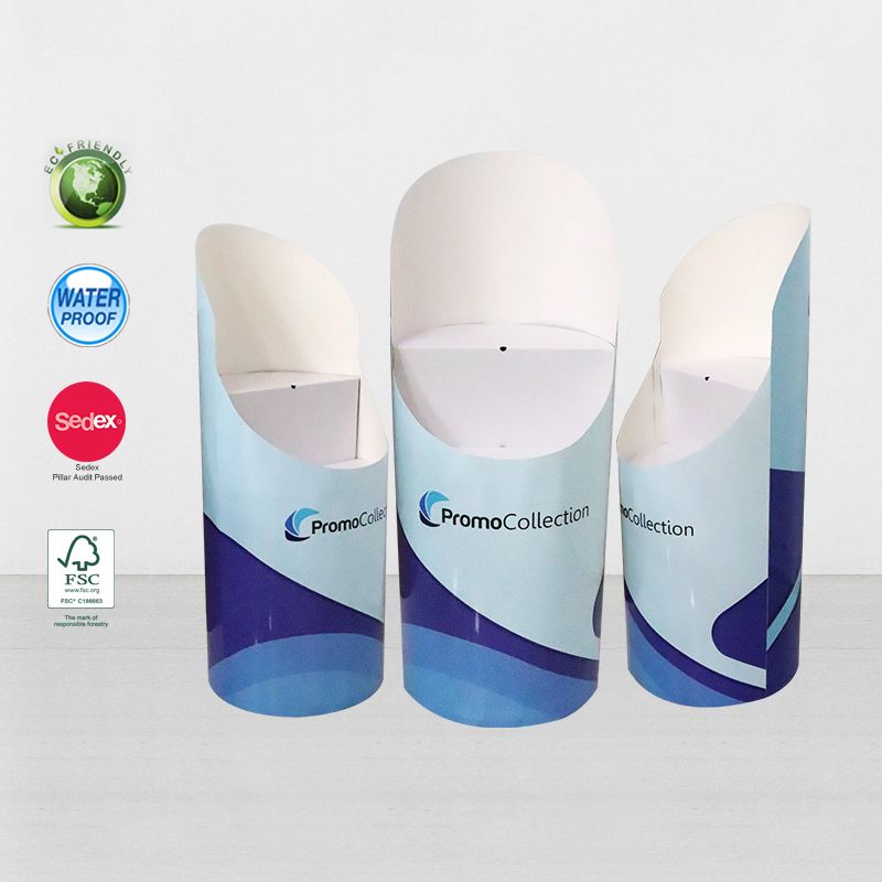 Cardboard Carton Retail Display Dump Bins For Promotion