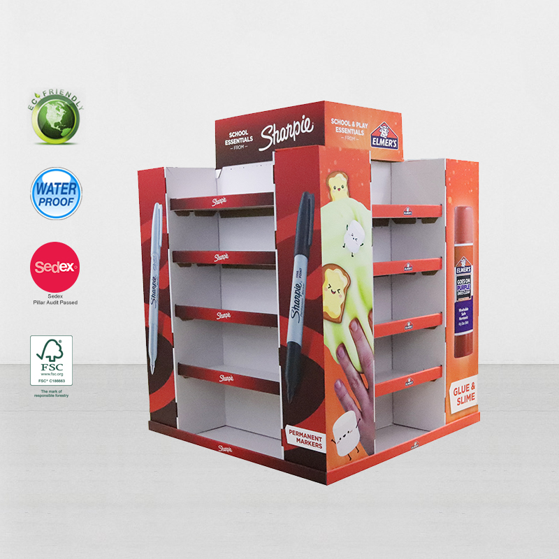 What is the difference between cardboard floor display and pallet display?