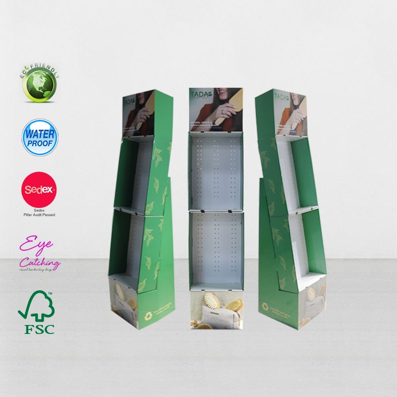 corrugated cardboard display rack