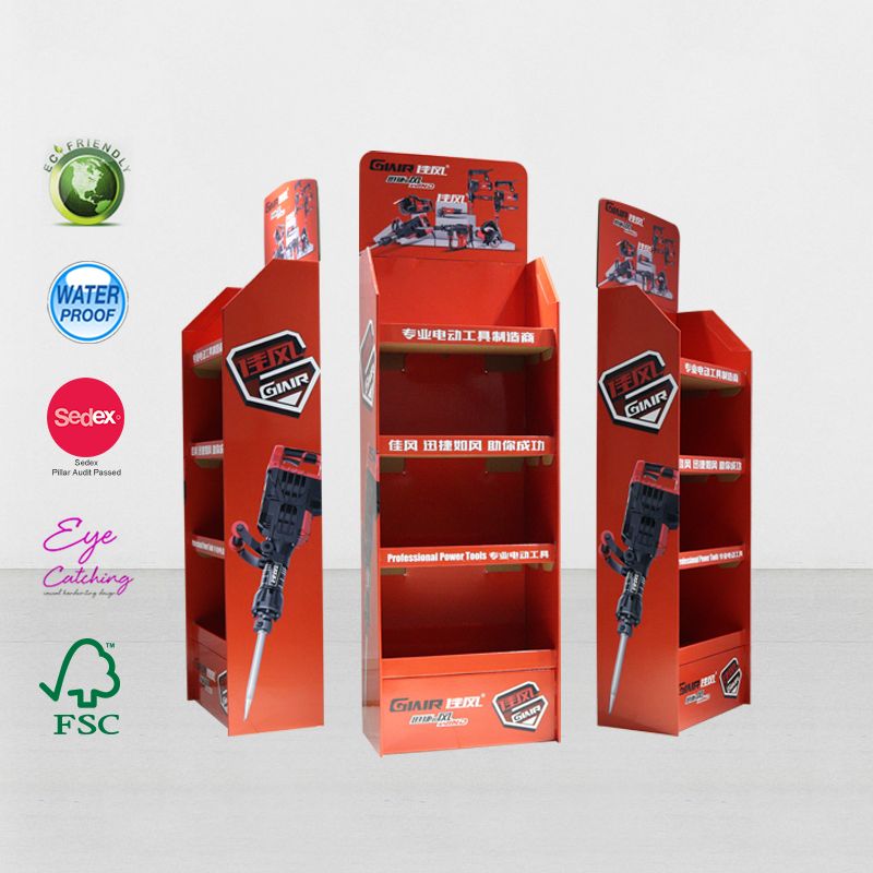 corrugated cardboard display rack