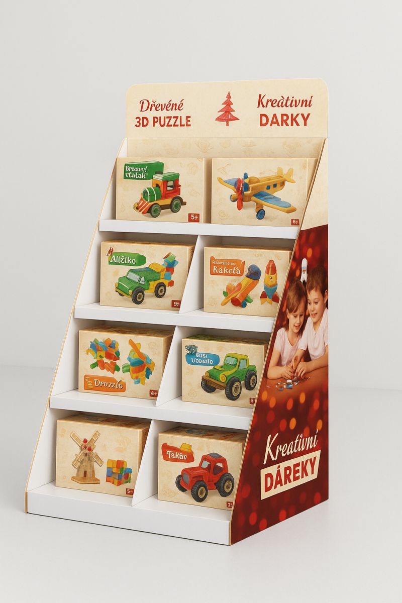 4 sided display stand