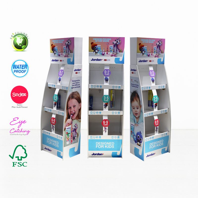 corrugated cardboard display rack