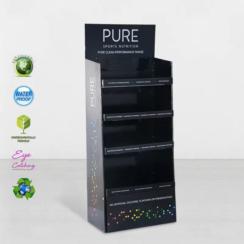 corrugated cardboard display rack