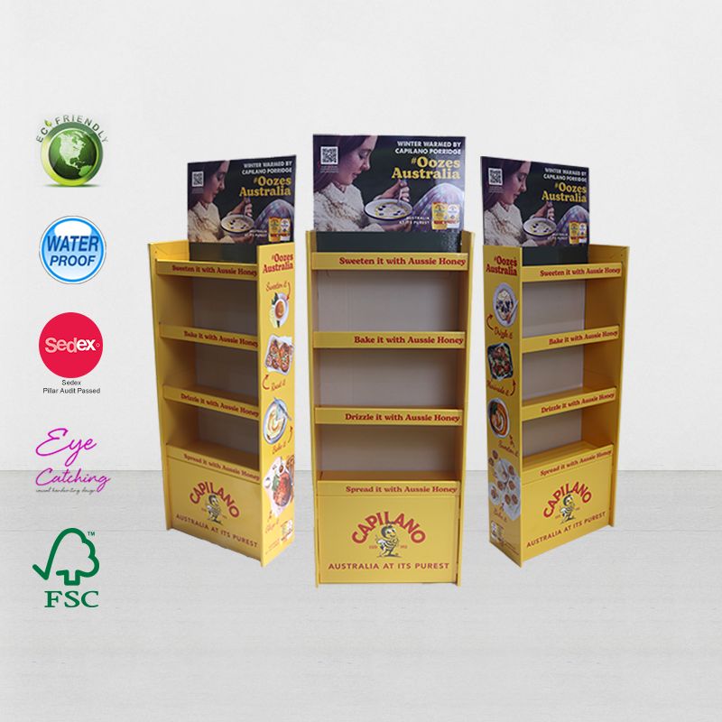 freestanding cardboard displays