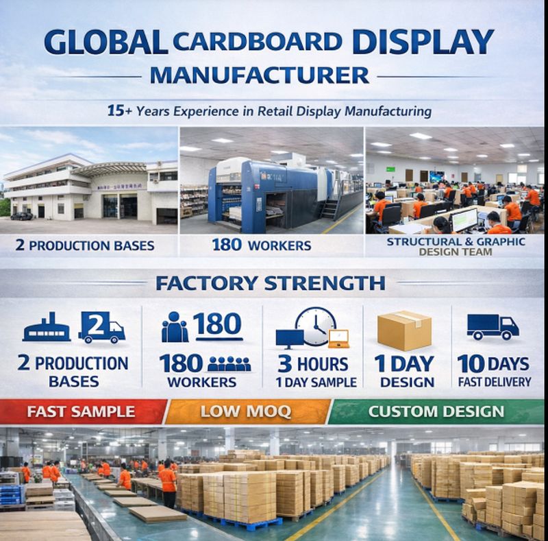 Custom Cardboard Display Manufacturer | POP Display Stand Supplier for Retail