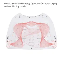 Lámpara de uñas de gel UV LED recargable para esmalte de uñas