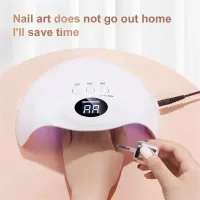 Lámpara de uñas de gel UV LED recargable para esmalte de uñas