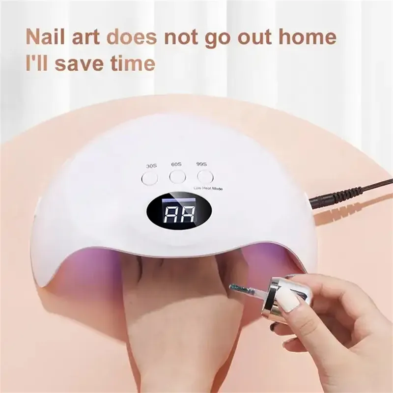 Lámpara de uñas de gel UV LED recargable para esmalte de uñas