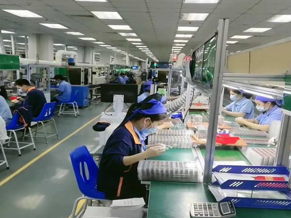 Manual inspection equipment line