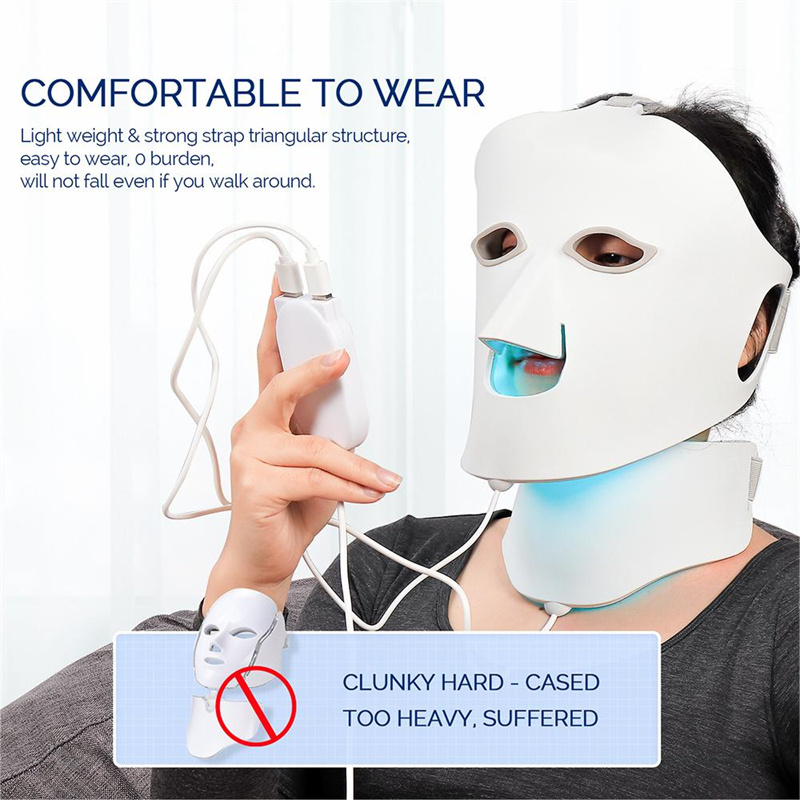 red and blue light therapy mask