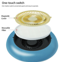 2 in 1 Vacuum Fan Nail Dust Collector with Nail Drill